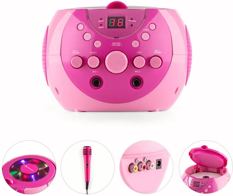 Auna SingSing pink + Dazzl Mic Set