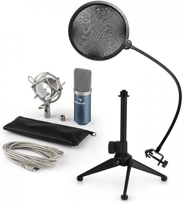 Auna MIC-900BL USB V2 Microphone-Set