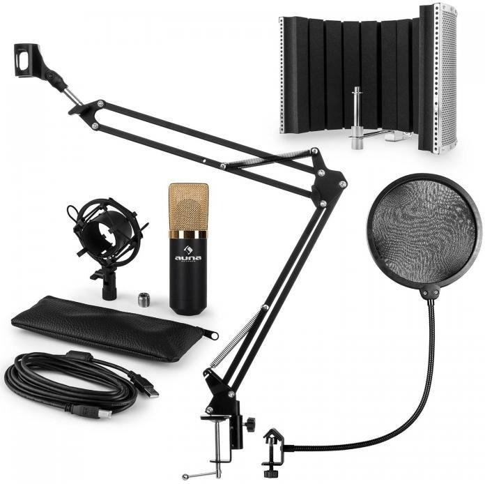 Auna MIC-900BG USB V5 Microphone-Set