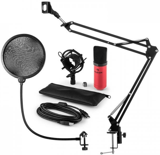 Auna MIC-900RD USB V4 Microphone-Set