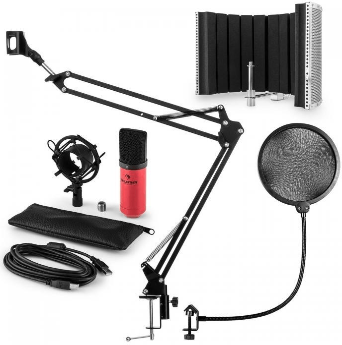 Auna MIC-900RD USB V5 Microphone-Set