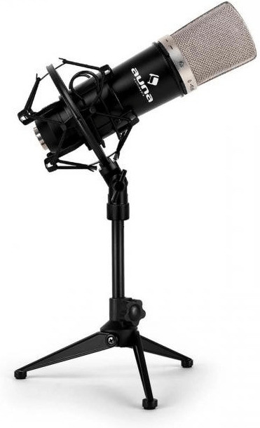 Auna CM003 Mikrofon-Set mit Tischstativ