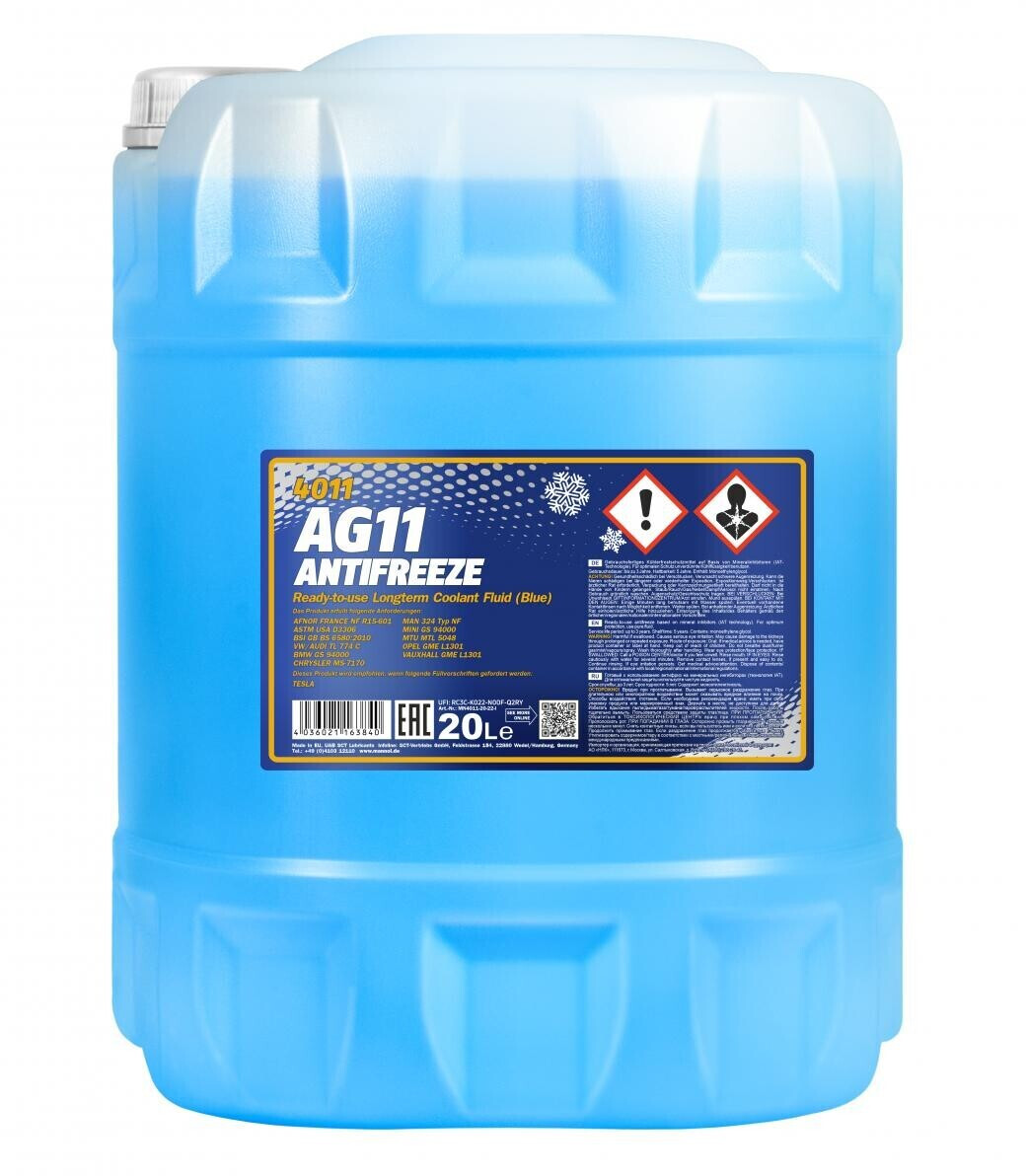 Mannol Longterm Antifreeze AG11 -40°C (20 l)
