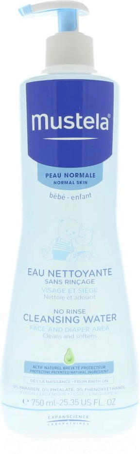 Mustela Peau normale - Eau nettoyante sans rinçage (750 ml)