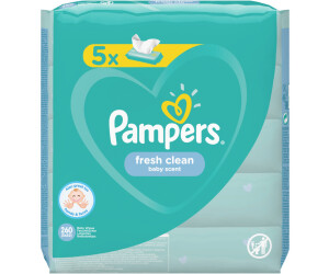 Lingettes Bébé - Pampers Fresh Clean - Lot de 15 Paquets de 80 (1200  Lingettes) - Lingettes bébé - Achat & prix
