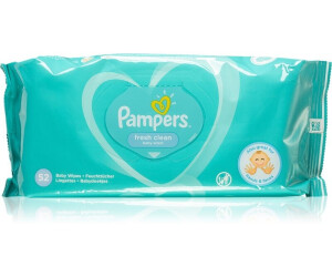 PAMPERS Lingettes fresh clean pour bébé 80 lingettes pas cher 
