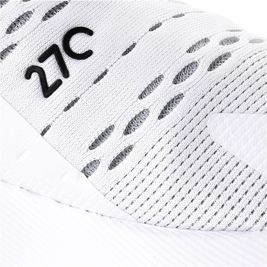 Nike white and black air max 27 trainers top