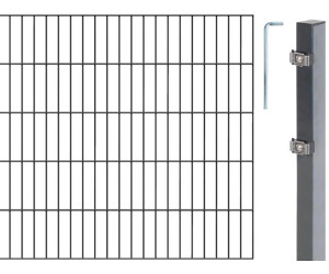 Gah Alberts Zaun Set Doppelstabmatte 6 5 6 Bxh 10 M X 100 Cm Anthrazit Ab 273 75 Preisvergleich Bei Idealo De