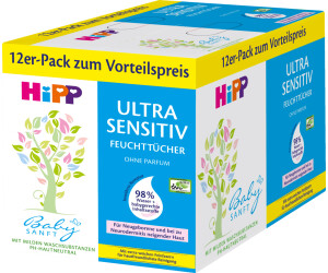 Hipp Babysanft Feuchttücher 3er Pack usy Block 3x 4x56 Tücher 