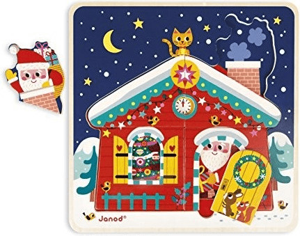 Janod Puzzle 3 niveaux La nuit de Noël