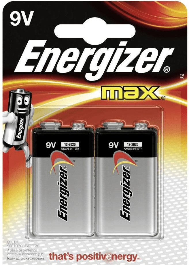 Energizer max 9V Block Batterie (2 Stück)