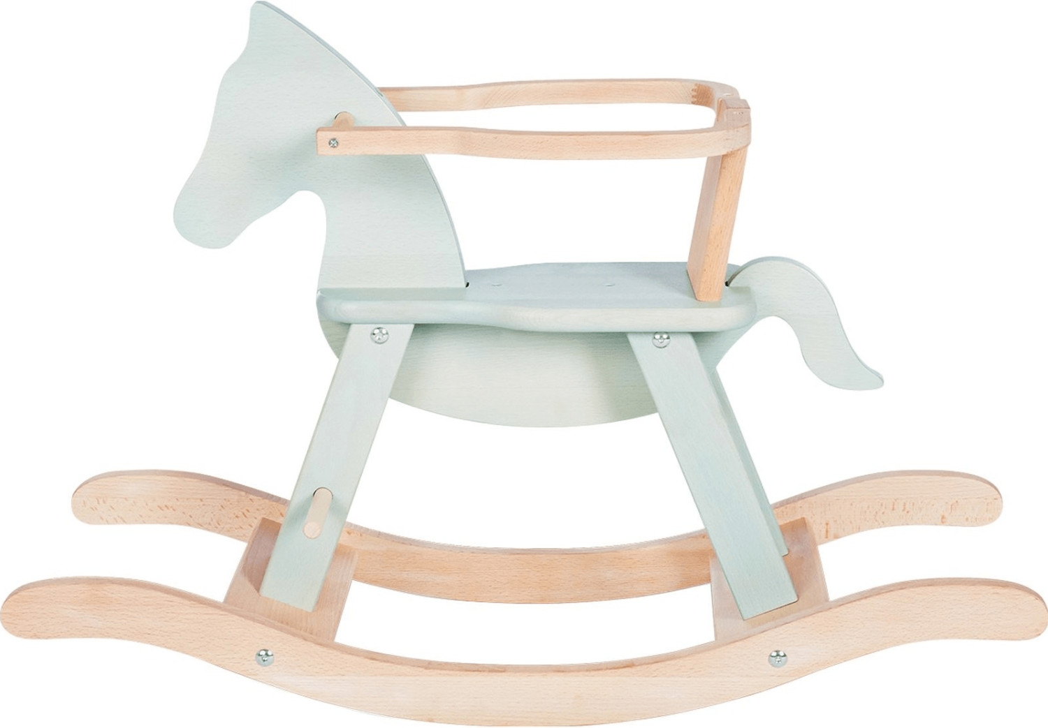 Pinolino Rocking Horse wirh Ring mint/nature