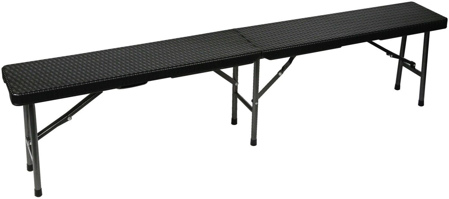 Perel Banc pliable imitation rotin 180 cm