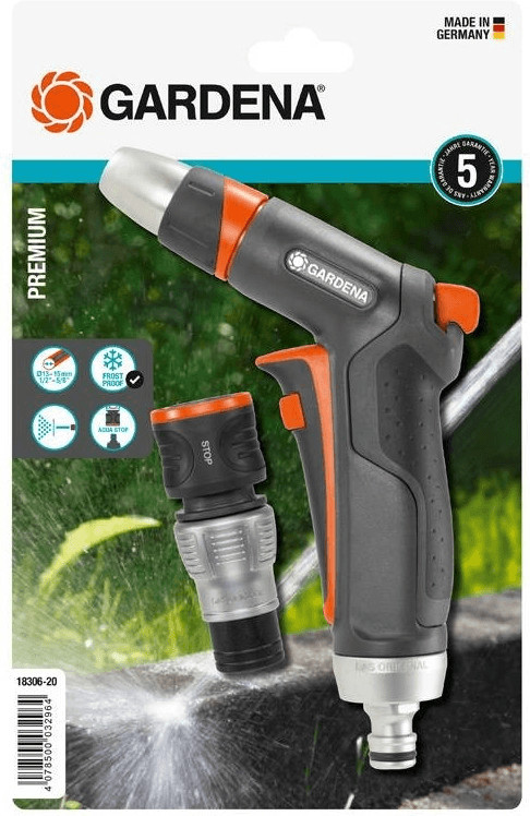 Gardena Kit pistolet de nettoyage + raccord d'arrosage Premium