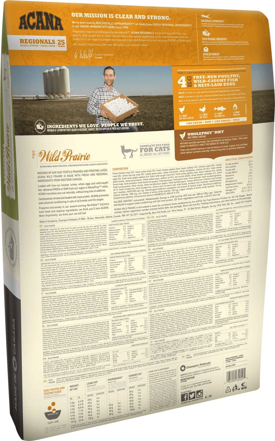 Acana Croquettes pour chat 1.8kg Acana Croquettes pour chat 1.8kg