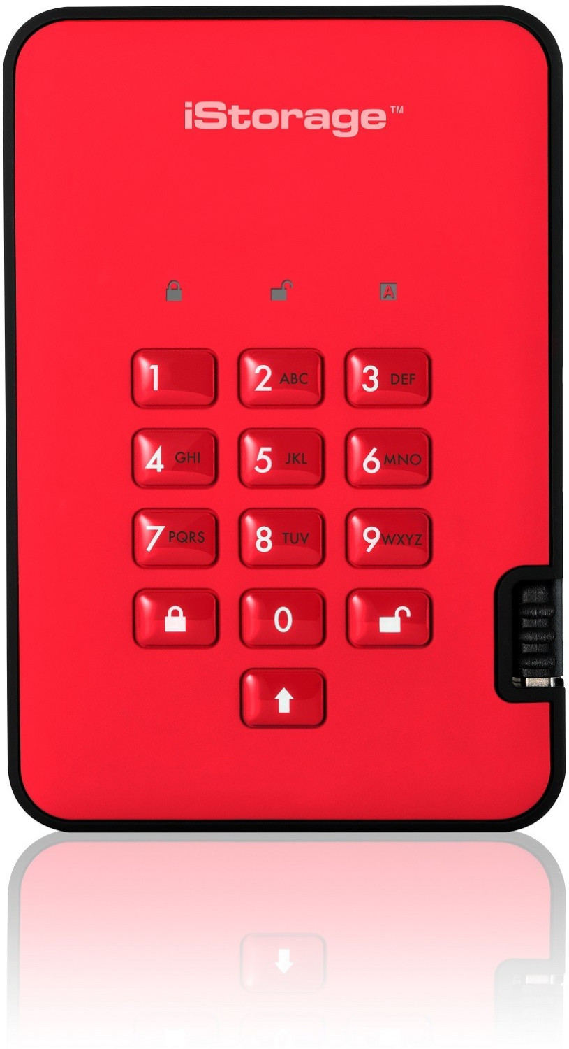 iStorage diskAshur 2-SSD 128 Go rouge