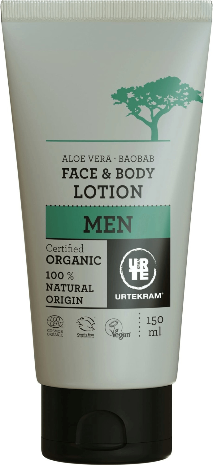 Urtekram Aloe Vera & Baobab MEN Face & Body Lotion (150ml)