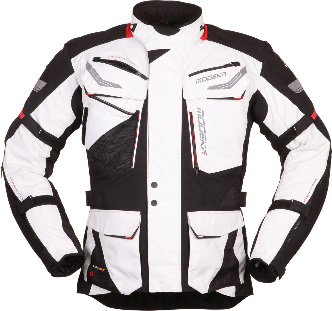 Modeka Veste Chekker gris clair