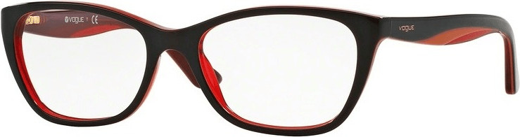 Photos - Glasses & Contact Lenses Vogue VO2961 2312  (brown/orange/transparent red)