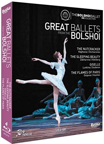 Tschaikovsky/Adolphe Adam/Boris Asafiev - Great Ballets from the Bolshoi - The Nutcracker / The Sleeping Beauty / Giselle / The Flames of Paris [Blu-ray]