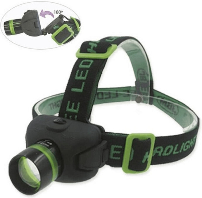 JBM Lampe Frontale avec Zoom et LED Cree XP-E