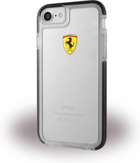 Ferrari Racing Shield Shockproof transparent/black (iPhone 7)