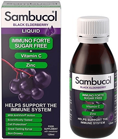 Sambucol ImmunoForte sans sucre (120 ml)