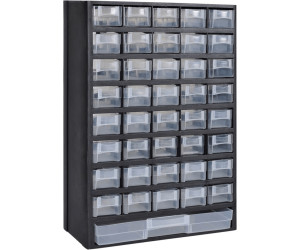 Casier de rangement avec 28 tiroirs transparents
