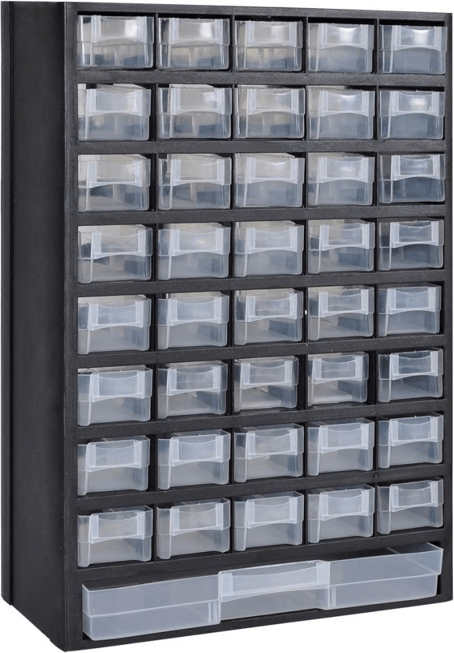 VidaXL Casier de rangement plastique 41 tiroirs (140305)