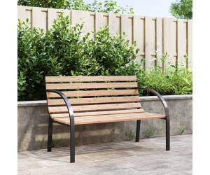 Vidaxl Banc De Jardin Avec Cadre En Fer Et Lattes En Bois 41014 Au Meilleur Prix Sur Idealo Fr