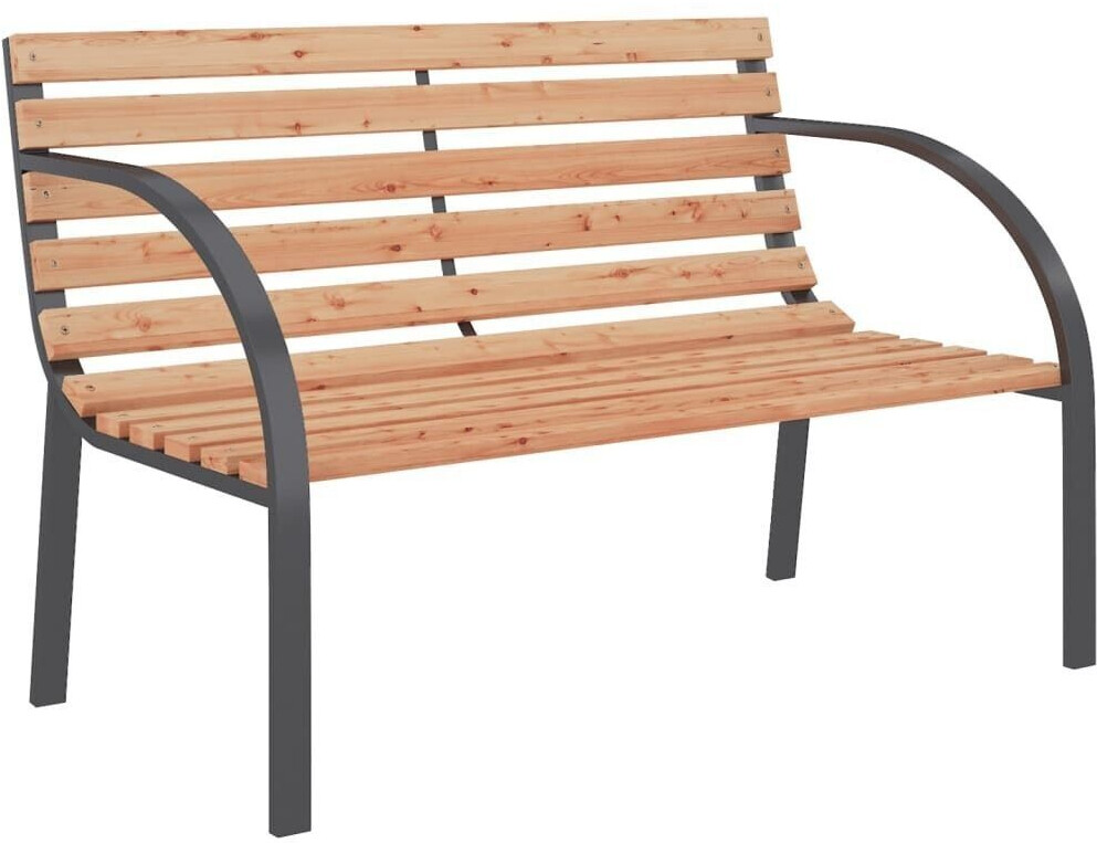 VidaXL Banc de jardin avec cadre en fer et lattes en bois (41014)
