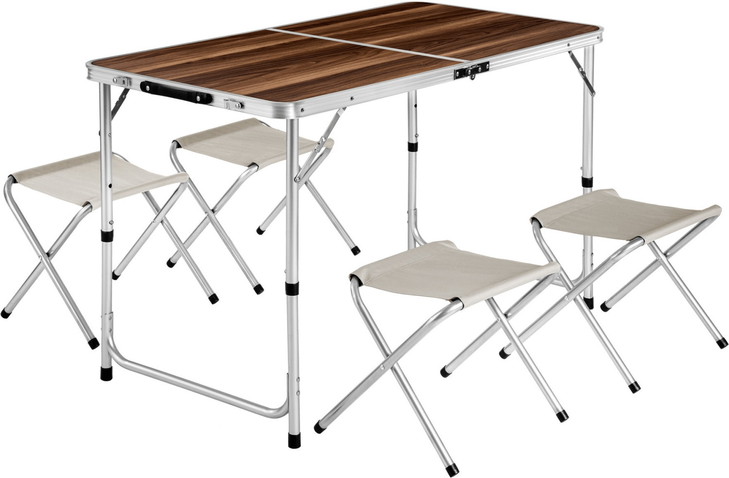 TecTake Folding Picnic Table with 4 Stools
