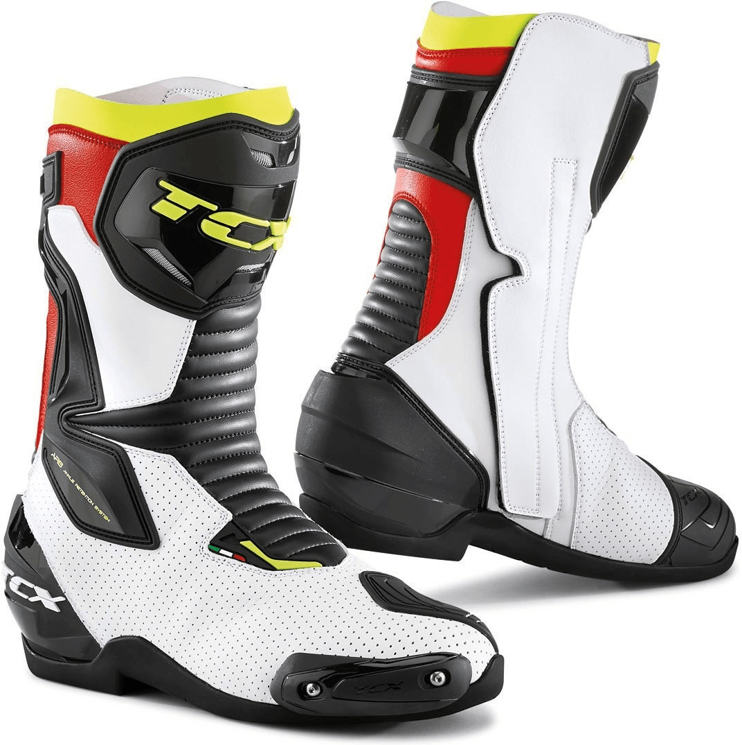 TCX Bottes SP-Master Air blanc/rouge/jaune