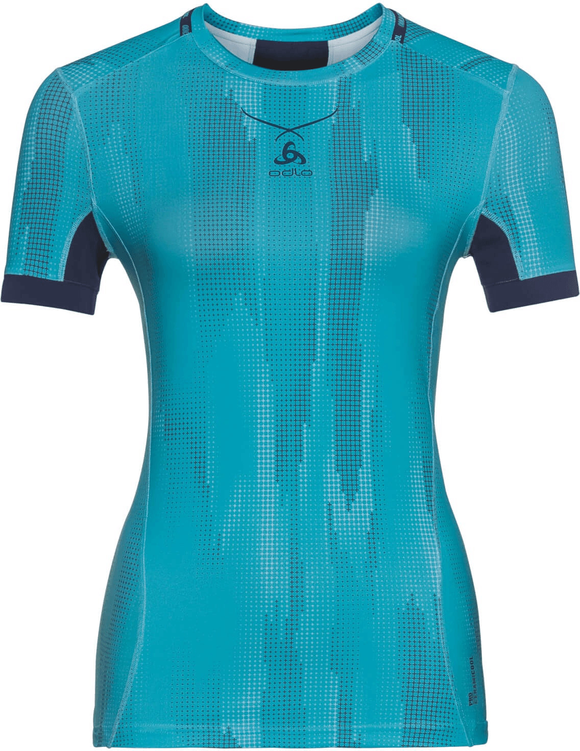Odlo Ceramicool Pro Baselayer Shirt With Print Women (160121) blue radiance/peacoat