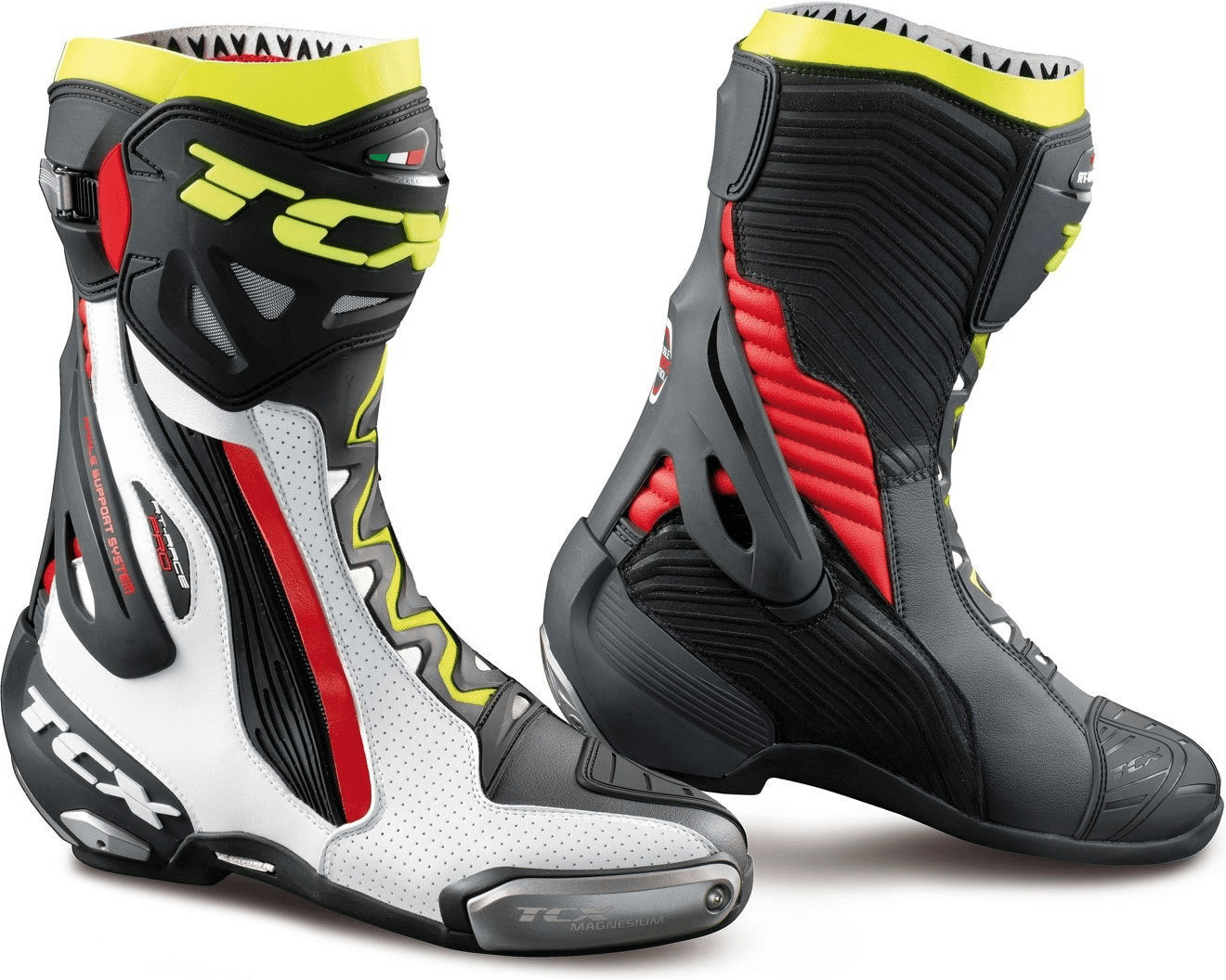 TCX Bottes RT-Race Pro blanc/rouge/jaune