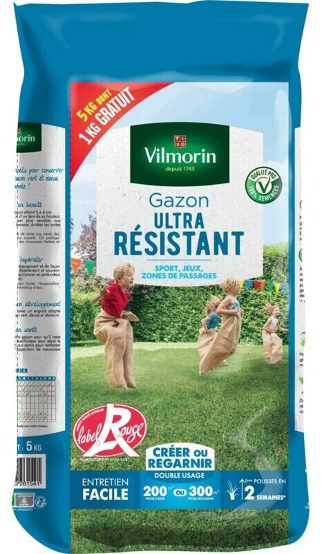 Vilmorin Gazon ultra résistant 5kg