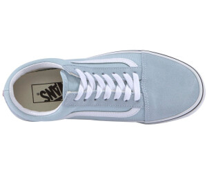 Vans old skool baby blue outlet and true white
