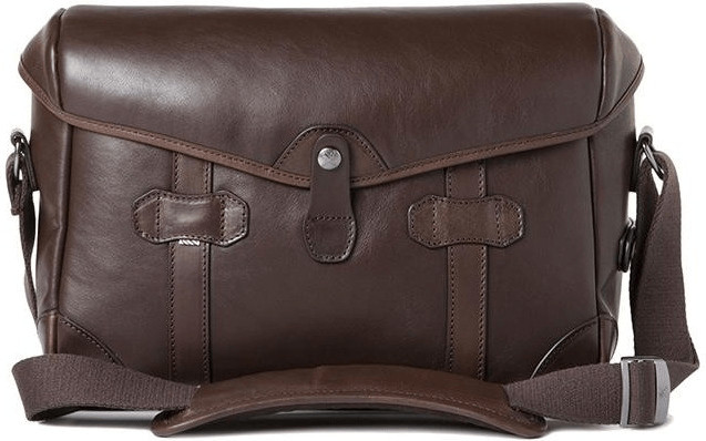 Barber Shop Small Messenger Pageboy dark brown leather