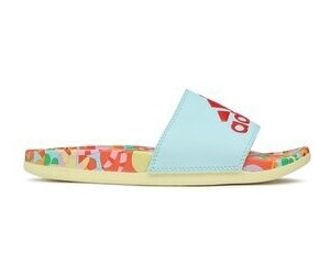 Adidas adilette cloudfoam plus logo slides women's on sale