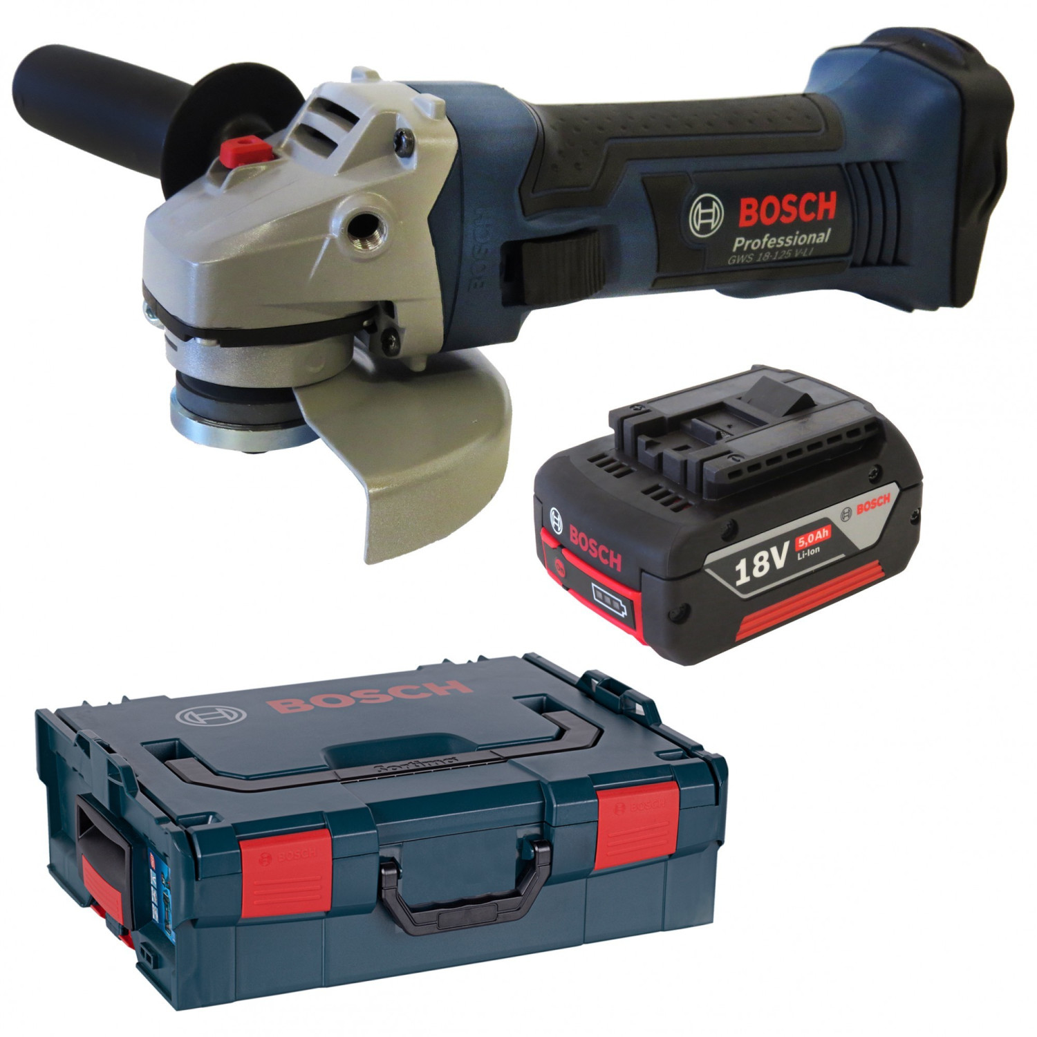 Gws 18 125 V Li Bosch GWS 18-125 V-LI (1 x 4,0 Ah + L-Boxx) ab 249,00
