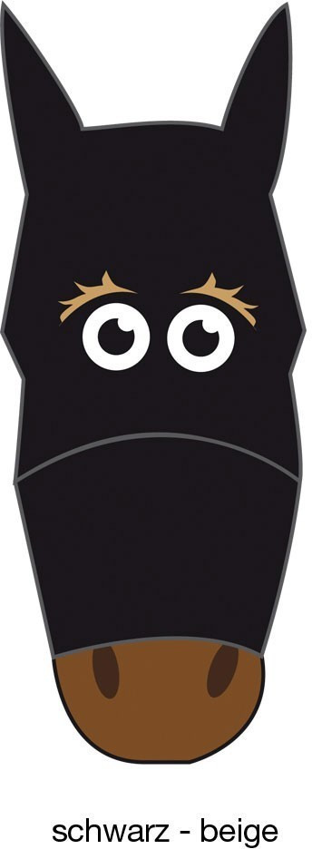 Pfiff Masque anti-mouches Cob noir/beige