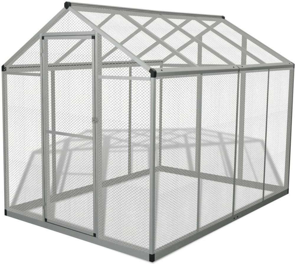 VidaXL Aviary Aluminium 178x242x192cm