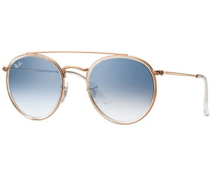 Buy Ray-Ban Round Double Bridge RB3647N 90683F (degraded light blue) from  £102.70 (Today) – Best Deals on idealo.co.uk