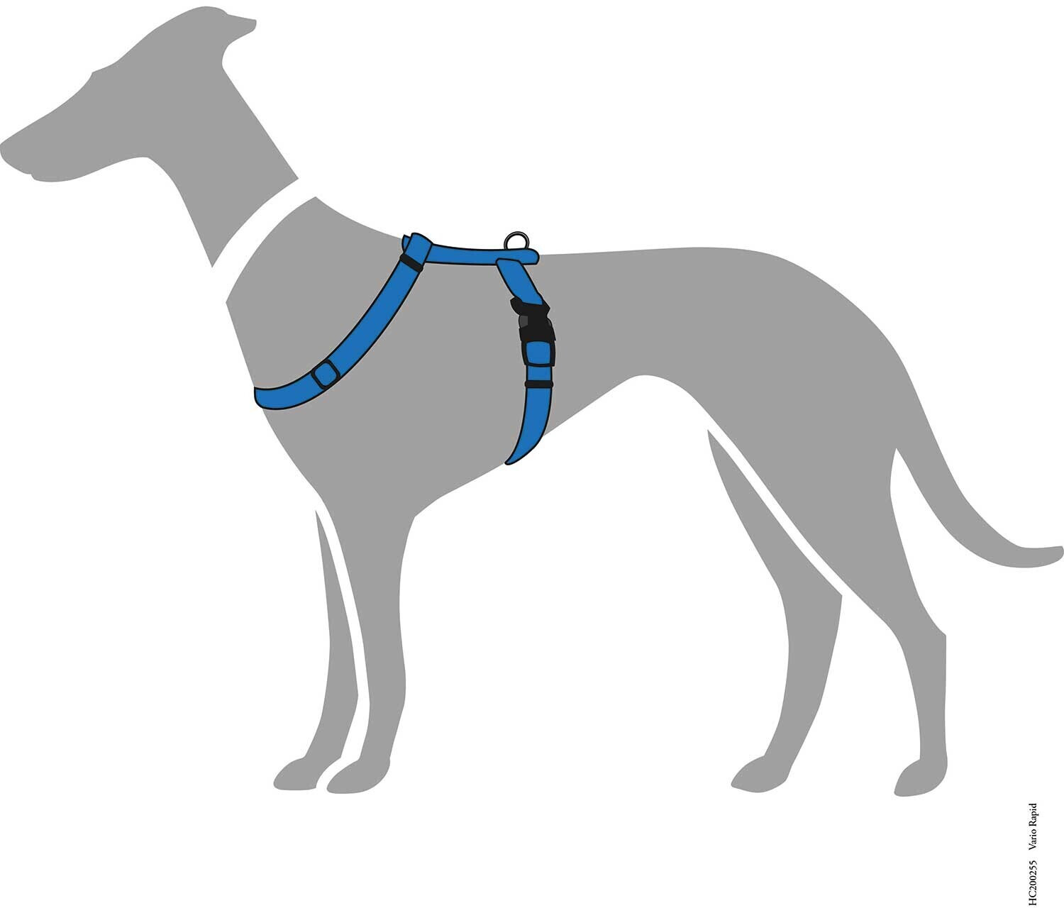 HUNTER Harnais pour chien Harness M 48-70 cm marine HUNTER Harnais pour chien Harness M 48-70 cm marine