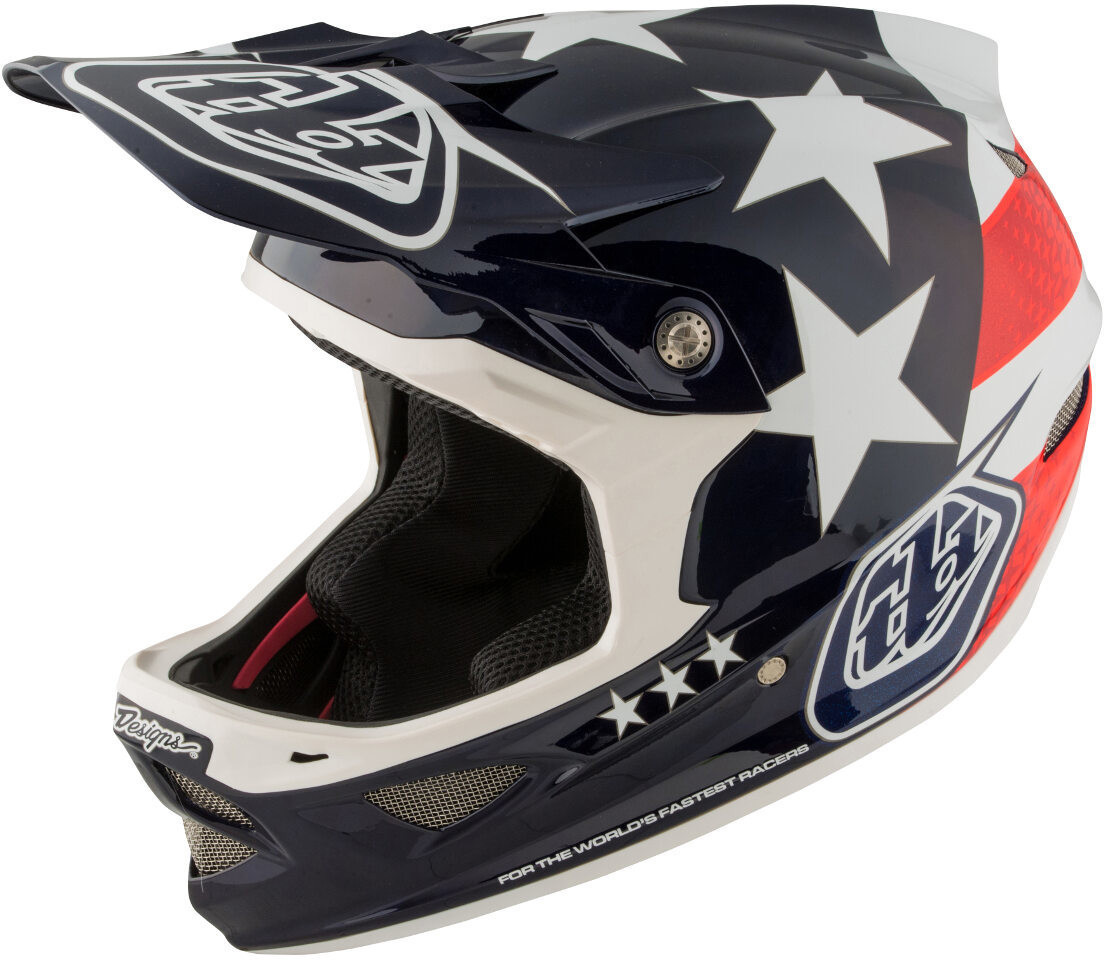 Troy Lee Designs D3 Carbon MIPS blue