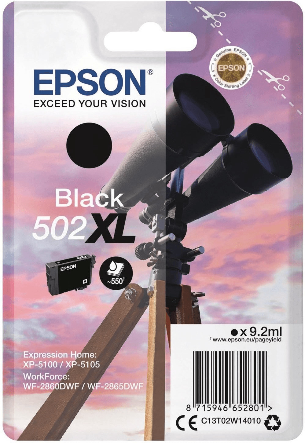 Epson 502XL black (C13T02W14010)