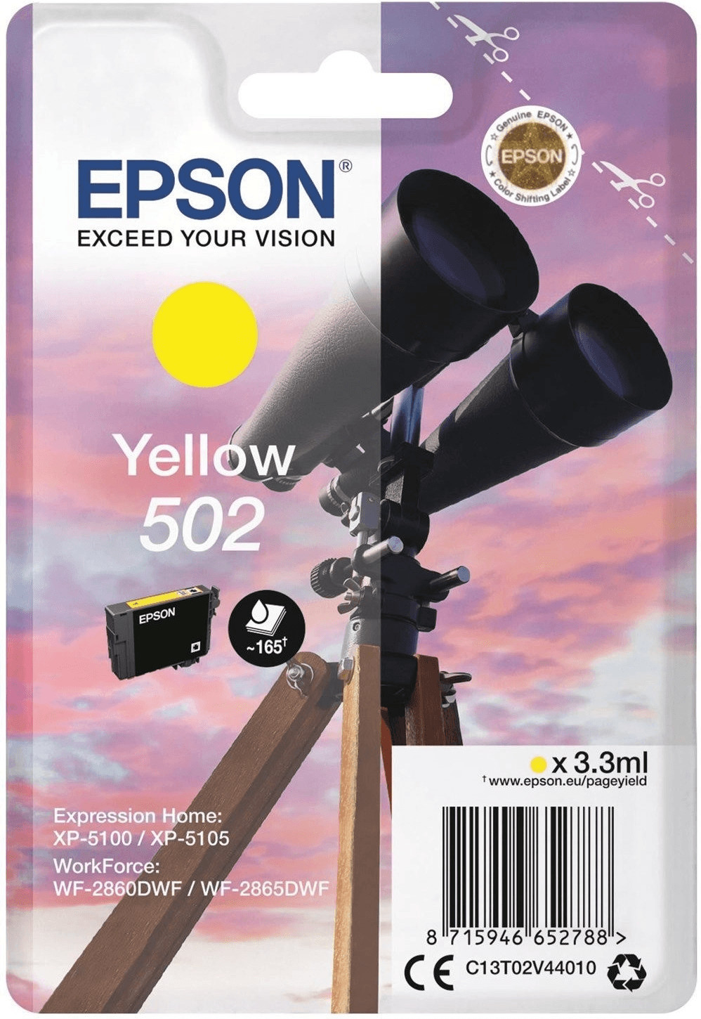 Epson 502 jaune (C13T02V44010)
