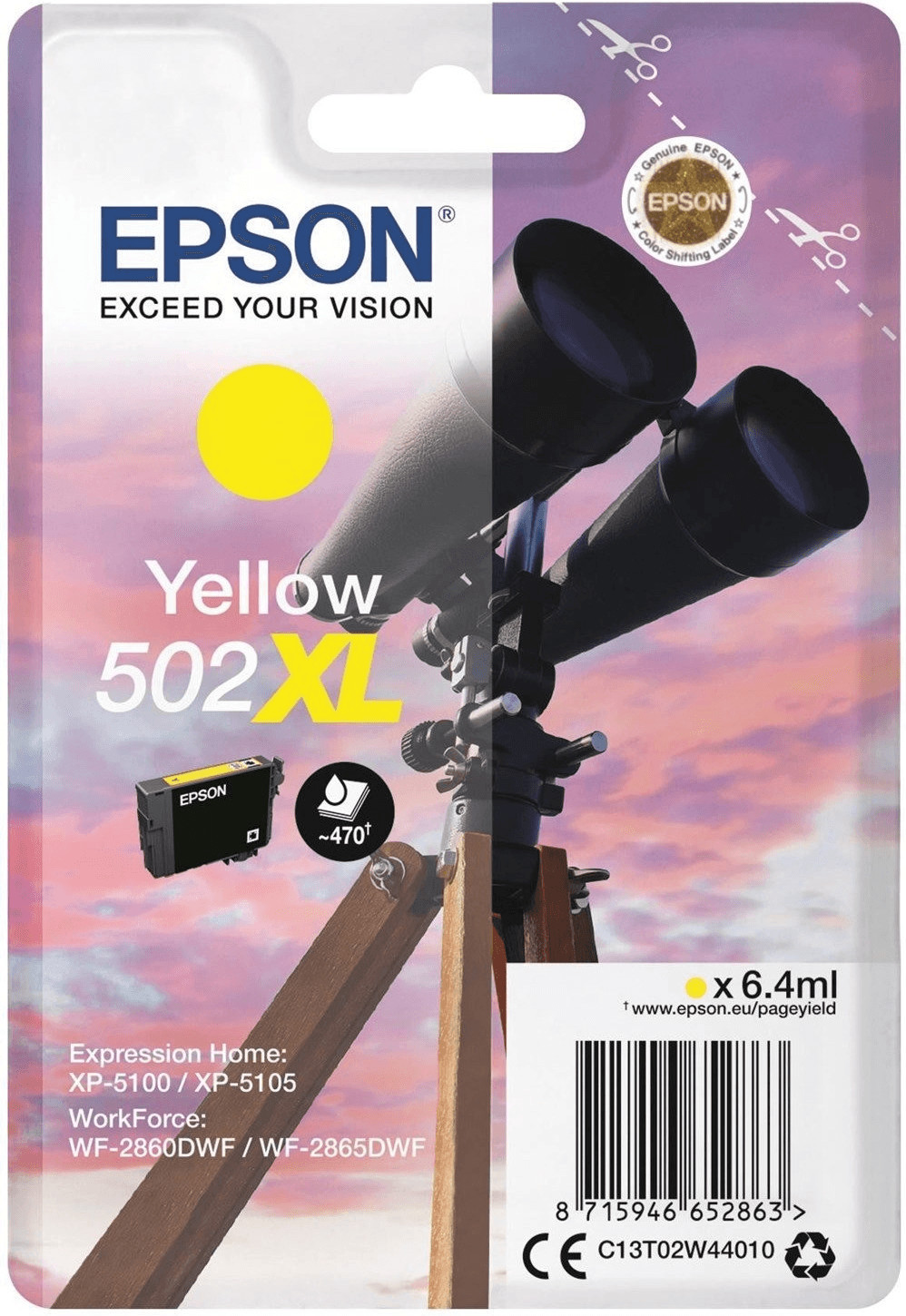 Epson 502XL jaune (C13T02W44010)