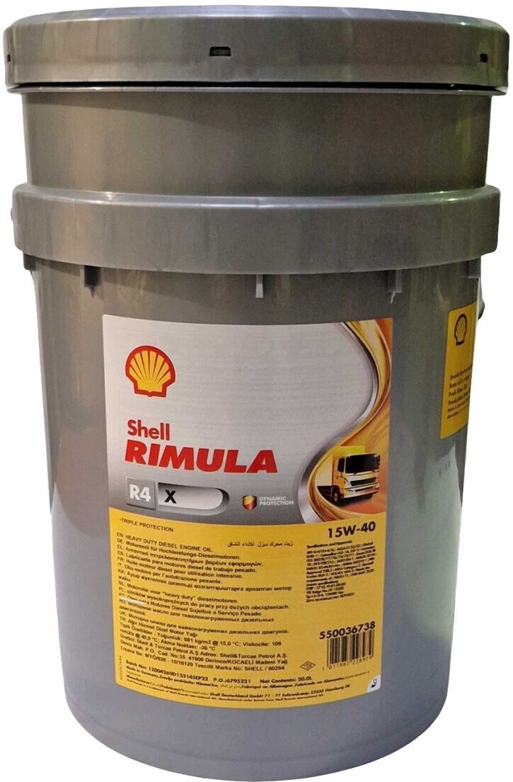 Shell Rimula R4 X 15W-40 ab 29,81 € | Preisvergleich bei idealo.de