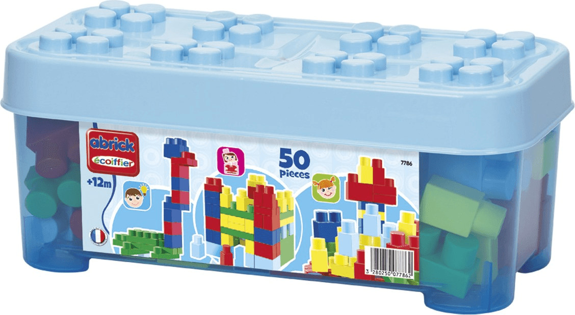 Ecoiffier Coffret 50 pièces bleu